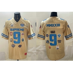 Men Cream Football Championship Stitched Jersey