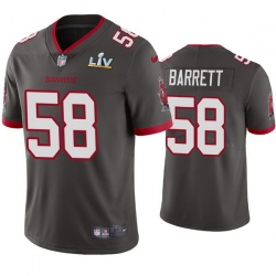 Men Shaquil Barrett Buccaneers Pewter Super Bowl Lv Vapor Limited Jersey