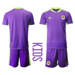 Kids Argentina Short Soccer Jerseys 035