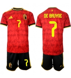 Belgium 2026 FIFA World Cup Soccer Jersey Red #7 DE BRUYNE Belgium 2026 FIFA World Cup Soccer Jersey Red #7 DE BRUYNE