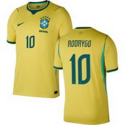 Men 10Rodrygo Brazil National Team Raphinha 2026 Home Jersey 1