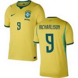 Men 9 Brazil National Team Richarlison 2026 Home Jersey 1