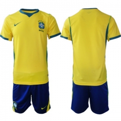 Men Brazil 2026 FIFA World Cup Yellow Home Soccer Jersey BLANK