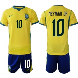 Men Brazil 2026 FIFA World Cup Yellow Home Soccer Jersey NEYMAR JR #10