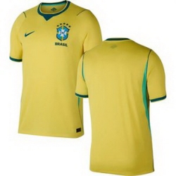 Men Men 0 Brazil National Team Blank 2026 Home Jersey 1