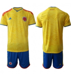 Colombia 2026 FIFA World Cup Soccer Jersey Yellow BLANK