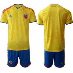 Colombia 2026 FIFA World Cup Soccer Jersey Yellow BLANK