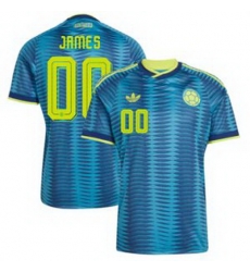 Men Colombia Custom 2026 Away Replica Turquoise Jersey 2