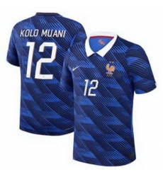 Men 12Randal Kolo Muani France Jersey 2 Men 12Randal Kolo Muani France Jersey 2