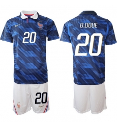 Men France 2026 FIFA World Cup Blue Soccer Jersey #20 Desire Doue Men France 2026 FIFA World Cup Blue Soccer Jersey #20 Desire Doue