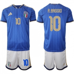 Italy 2026 FIFA World Cup Soccer Jersey Blue #10 R.BAGGIO