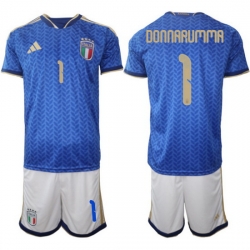Italy Home Blue Soccer Jersey 0002