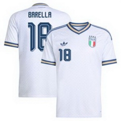 Men 18 Italy National Nicolo Barella 2026 White  3