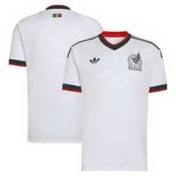 Men Men 0 Mexico Blank 2026 Replica White Jersey 1