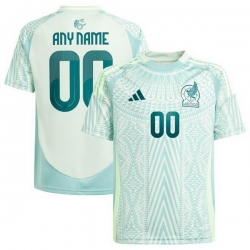 Men Mexico Custom Green 2024 Away Soccer Jersey