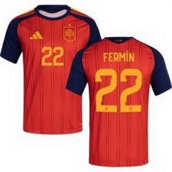 Men 22 Spain Fermin Lopez World Cup 2026 Away Replica Jersey   1