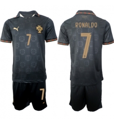 Portugal 2026 FIFA World Cup Soccer Jersey Black #7 RONALDO