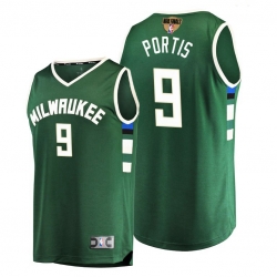 bucks bobby portis green 2021 nba finals bound replica jersey