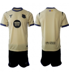 Men FC Barcelona 2026 Soccer Jerseys Beige BLANK