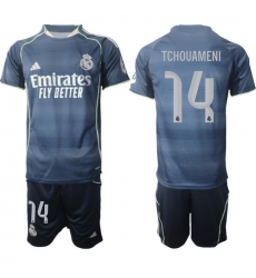 Men Real Madrid 2026 Soccer Jerseys DarkBlue #14 TCHOUAMENI Men Real Madrid 2026 Soccer Jerseys DarkBlue #14 TCHOUAMENI