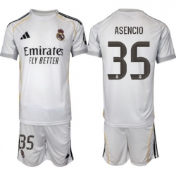 Men Real Madrid 2026 Soccer Jerseys White #35 ASENCIO