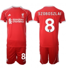 Men Liverpool 2026 Soccer Jerseys Red #8 SZOBOSZLAI Men Liverpool 2026 Soccer Jerseys Red #8 SZOBOSZLAI