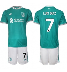 Men Liverpool 2026 Soccer Jerseys Teal #7 LUIS DIAZ Men Liverpool 2026 Soccer Jerseys Teal #7 LUIS DIAZ
