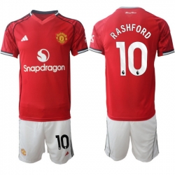 Men Manchester United 2026 Soccer Jerseys Red #10 RASHFORD