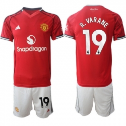 Men Manchester United 2026 Soccer Jerseys Red #19 R.VARANE