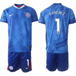Men Chelsea 2026 Soccer Jerseys Blue #1 SANCHEZ