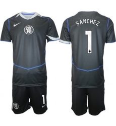 Men Chelsea 2026 Soccer Jerseys DarkGrey #1 SANCHEZ