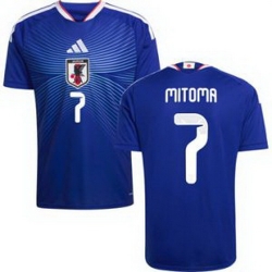 Men 7 Japan Kaoru Mitoma Away Replica Jersey  1