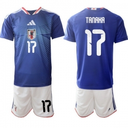 Men Japan 2026 Soccer Jerseys Blue #17 Ao Tanaka