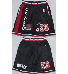 Men Chicago Bulls 23 Michael Jordan Black 2025 Shorts  