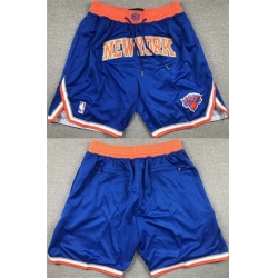 Men New York Knicks Royal Shorts II
