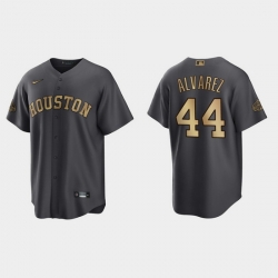 Men Yordan Alvarez Houston Astros 2022 Mlb All Star Game Charcoal  Jersey