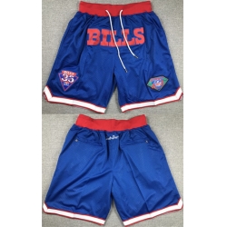 Men Buffalo Bills Blue Shorts