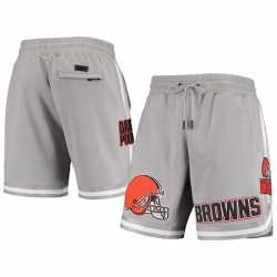 Men Cleveland Browns Gray Shorts