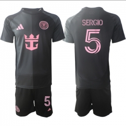 Men Inter Miami CF 2026 Soccer Jerseys Black #5 SERGIO