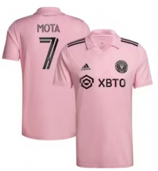 Men's Inter Miami CF Jean Mota adidas Pink 2022 The Heart Beat Kit Replica Player Jersey