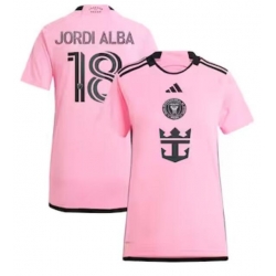 Women's Inter Miami CF Jordi Alba Ramos adidas Pink 2024 2getherness Replica Player Jersey