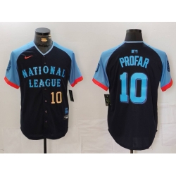 Men National League 10 Jurickson Profar Navy 2024 All Star Limited Stitched Baseball Jersey 1