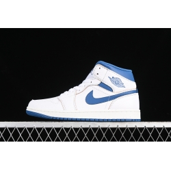 AIR JORDAN 1 MID INDUSTRIAL BLUE WHITE INDUSTRIAL BLUE