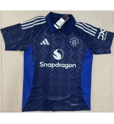 Men 2024 2025 Soccer Jersey Manchester United F.C. Away Blue