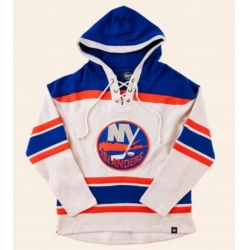 New York Islanders Lace Up White Home Hoodie