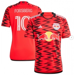 Men New York Red Bulls Emil Forsberg adidas Red 2024 Legacy Replica Player Jersey