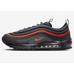 Men Nike Air Max 97 Black Orange Shoes