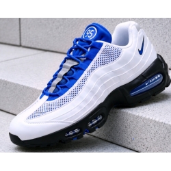 Men Nike Air Max 95 White Blue 95 Shoes
