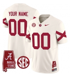 Men Women Youth Alabama Crimson Tide Vapor Limited Custom Jersey V6 Alabama Map All Stitched Cream Men Women Youth Alabama Crimson Tide Vapor Limited Custom Jersey V6 Alabama Map All Stitched Cream