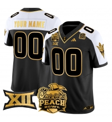 Men Women Youth Arizona State Sun Devils 2025 Peach Bowl Gold Vapor Limited Custom Jersey All Stitched Aternate